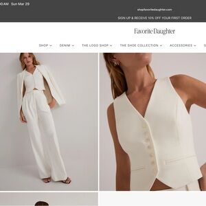 Favorite Daughter Cream Vest